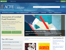 Tablet Screenshot of acfe.com